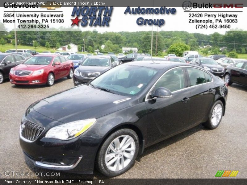 Black Diamond Tricoat / Ebony 2014 Buick Regal AWD