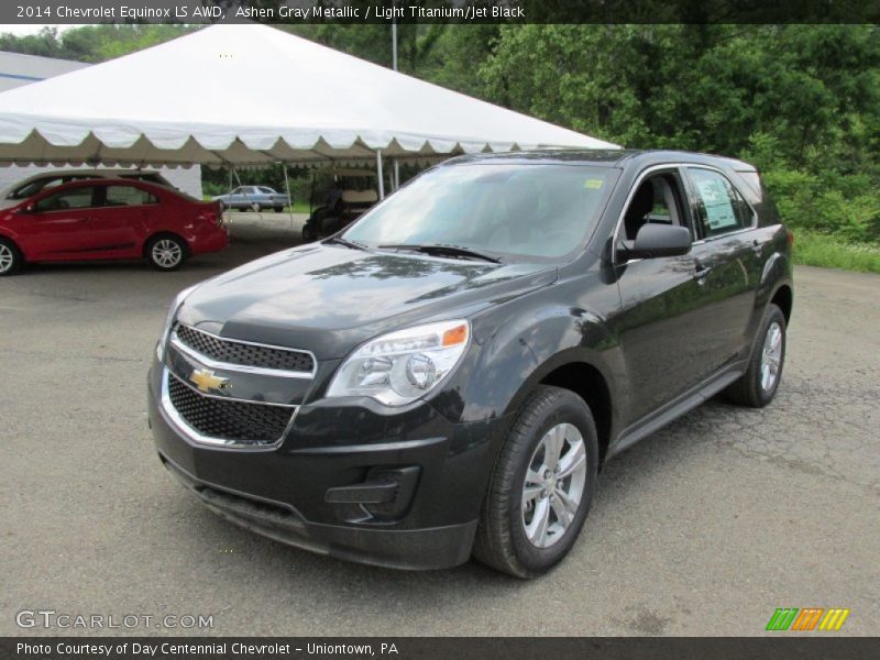 Ashen Gray Metallic / Light Titanium/Jet Black 2014 Chevrolet Equinox LS AWD