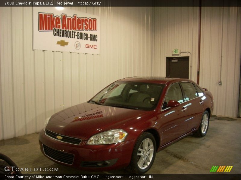 Red Jewel Tintcoat / Gray 2008 Chevrolet Impala LTZ