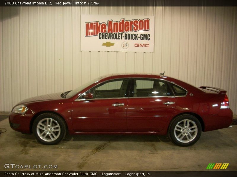 Red Jewel Tintcoat / Gray 2008 Chevrolet Impala LTZ