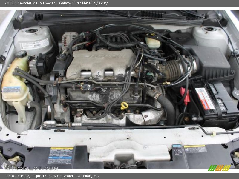 Galaxy Silver Metallic / Gray 2002 Chevrolet Malibu Sedan