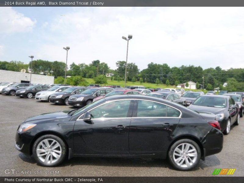 Black Diamond Tricoat / Ebony 2014 Buick Regal AWD