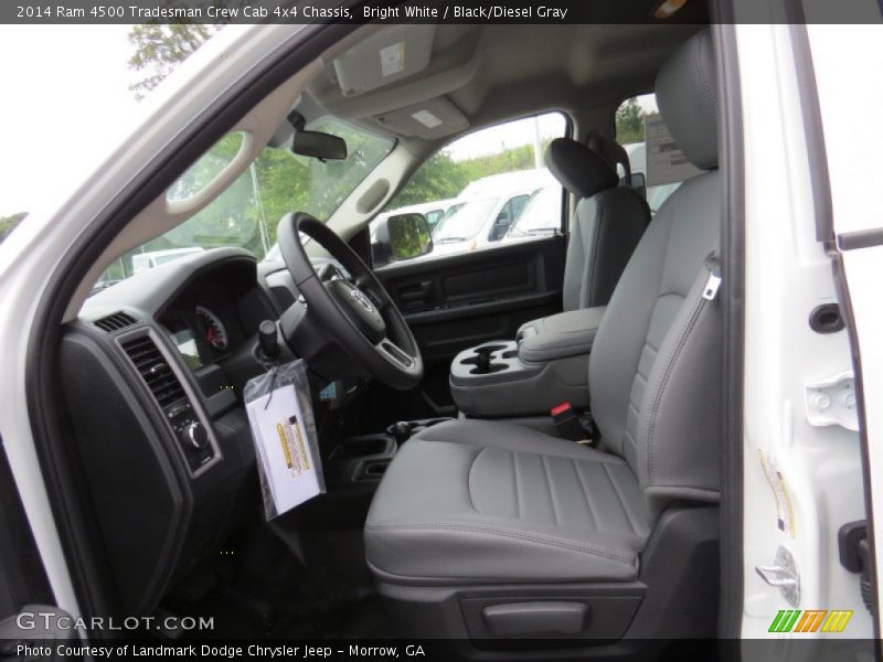  2014 4500 Tradesman Crew Cab 4x4 Chassis Black/Diesel Gray Interior