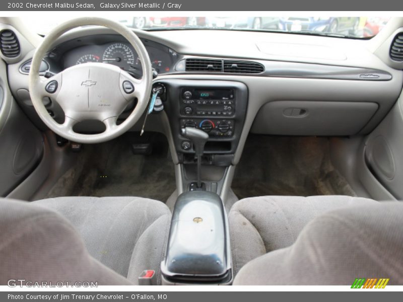 Galaxy Silver Metallic / Gray 2002 Chevrolet Malibu Sedan