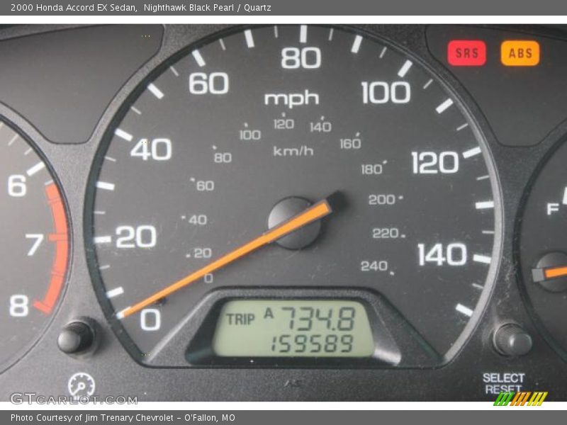 Nighthawk Black Pearl / Quartz 2000 Honda Accord EX Sedan