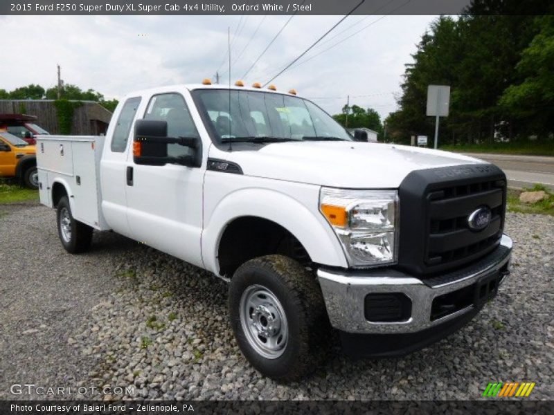 Oxford White / Steel 2015 Ford F250 Super Duty XL Super Cab 4x4 Utility