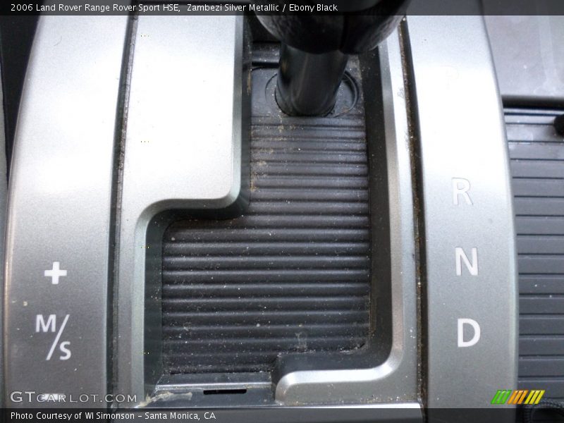 Zambezi Silver Metallic / Ebony Black 2006 Land Rover Range Rover Sport HSE