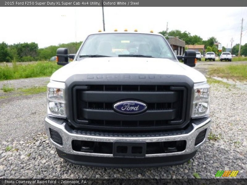 Oxford White / Steel 2015 Ford F250 Super Duty XL Super Cab 4x4 Utility