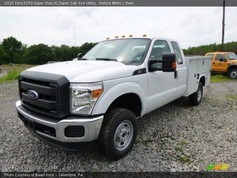 Oxford White / Steel 2015 Ford F250 Super Duty XL Super Cab 4x4 Utility