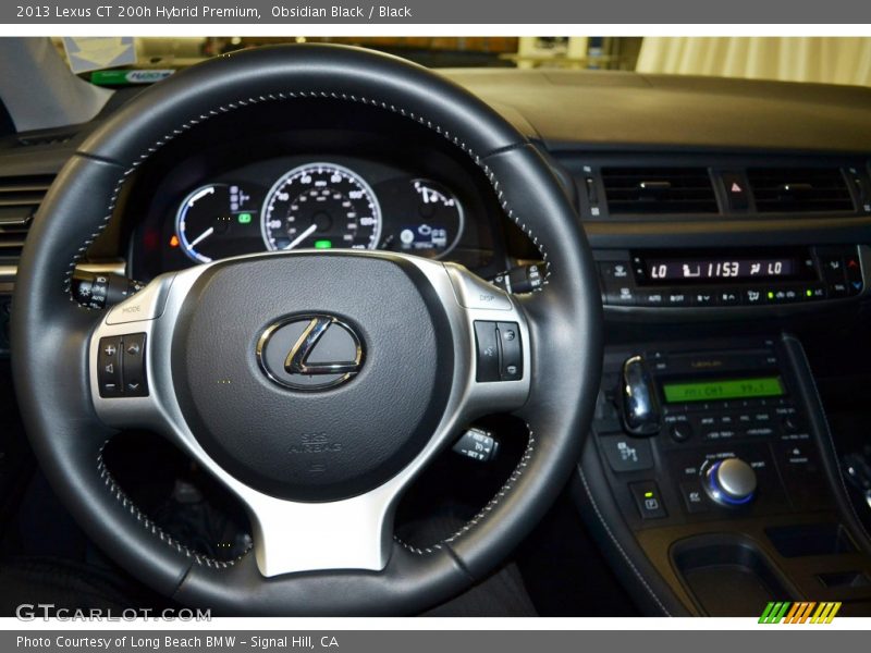 Obsidian Black / Black 2013 Lexus CT 200h Hybrid Premium