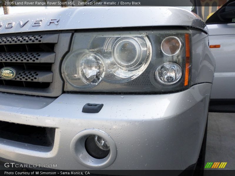 Zambezi Silver Metallic / Ebony Black 2006 Land Rover Range Rover Sport HSE