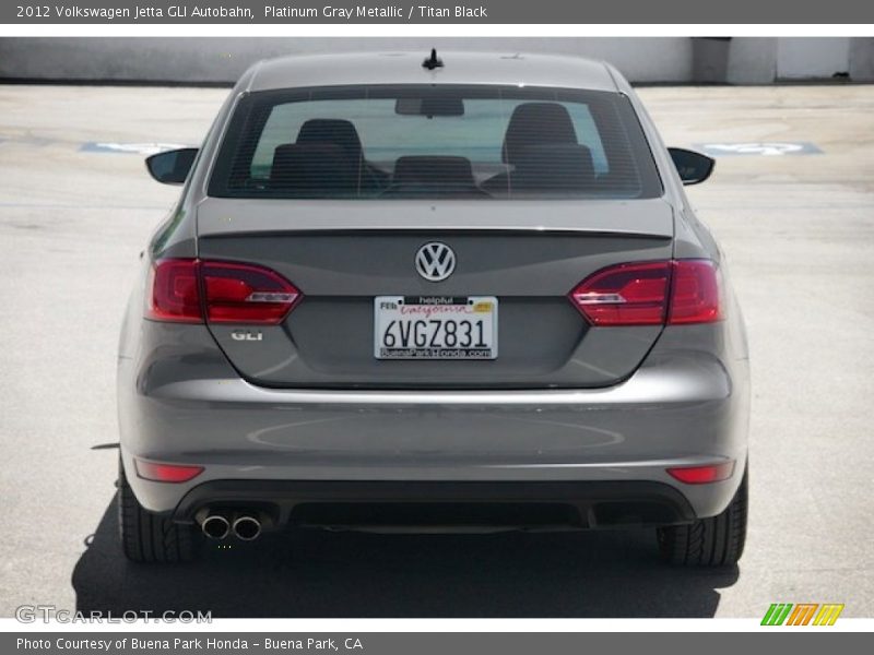 Platinum Gray Metallic / Titan Black 2012 Volkswagen Jetta GLI Autobahn