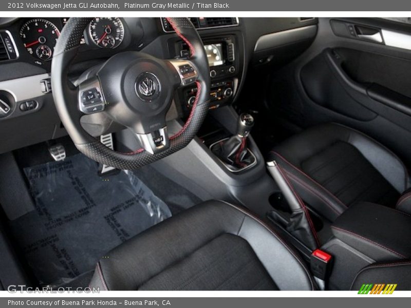 Platinum Gray Metallic / Titan Black 2012 Volkswagen Jetta GLI Autobahn