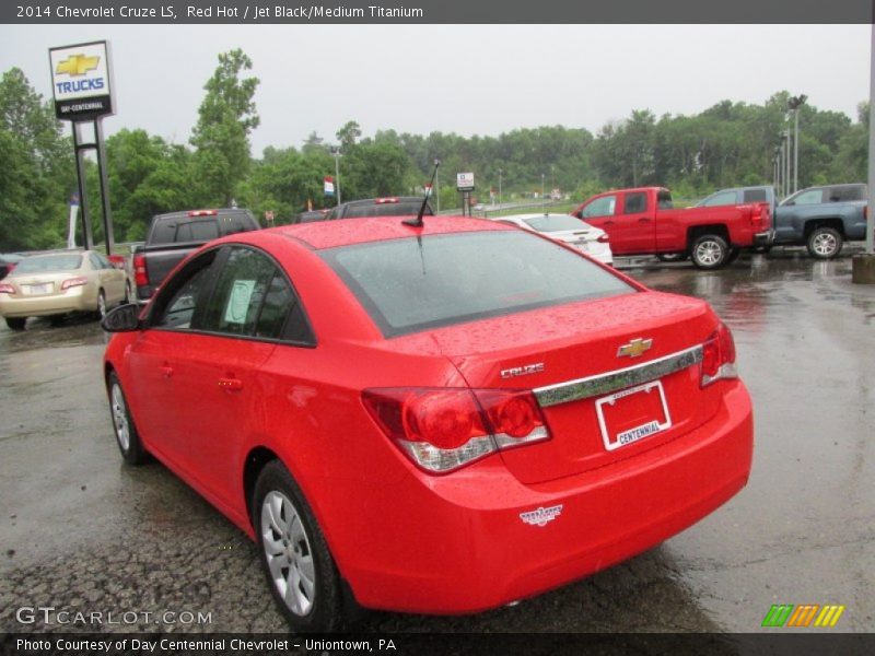 Red Hot / Jet Black/Medium Titanium 2014 Chevrolet Cruze LS