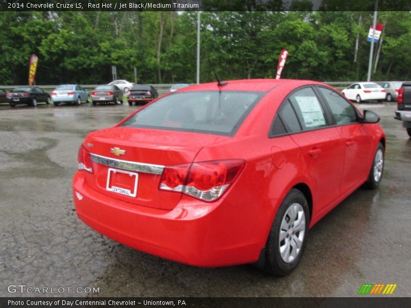 Red Hot / Jet Black/Medium Titanium 2014 Chevrolet Cruze LS