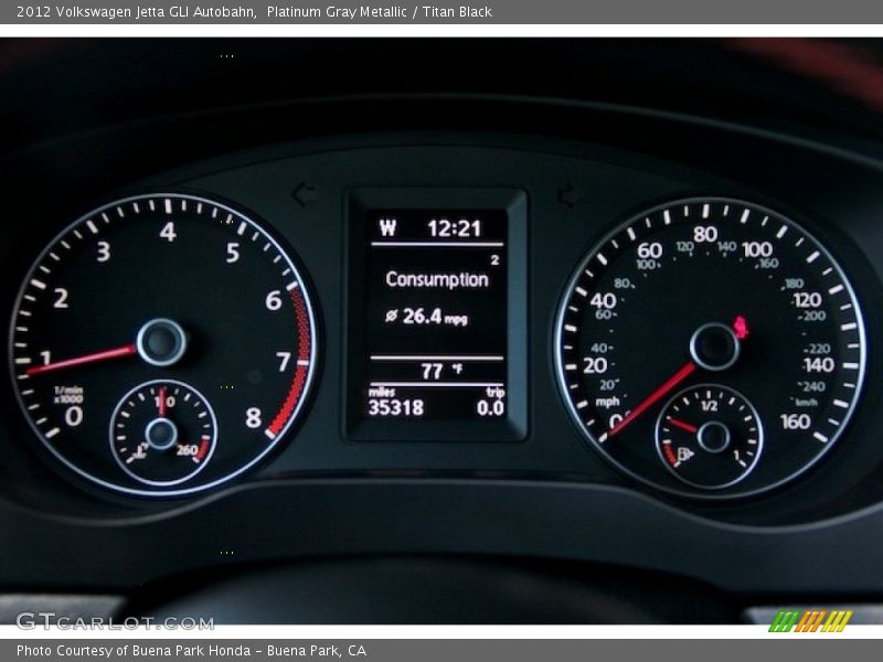 Platinum Gray Metallic / Titan Black 2012 Volkswagen Jetta GLI Autobahn