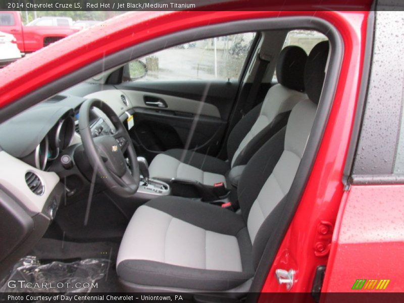 Red Hot / Jet Black/Medium Titanium 2014 Chevrolet Cruze LS