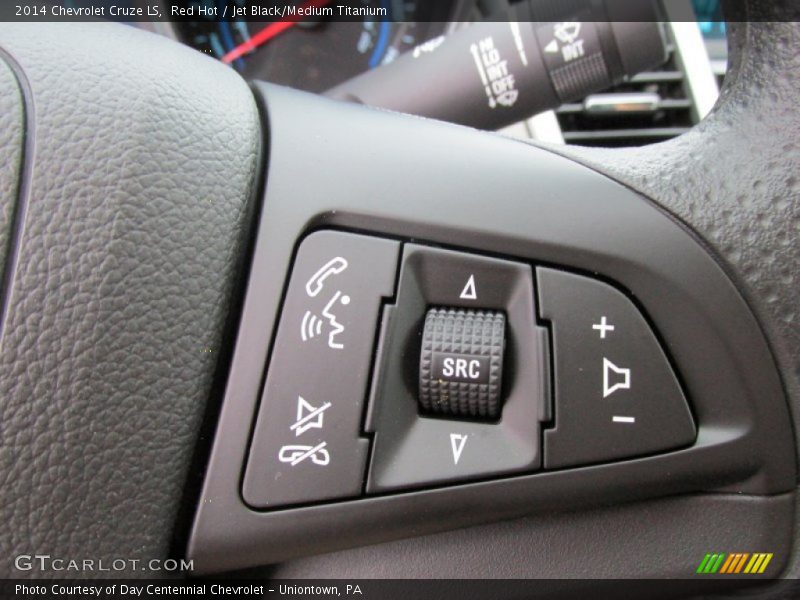 Red Hot / Jet Black/Medium Titanium 2014 Chevrolet Cruze LS