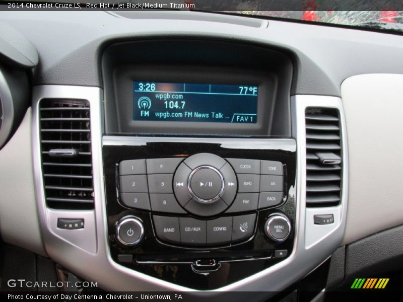 Red Hot / Jet Black/Medium Titanium 2014 Chevrolet Cruze LS