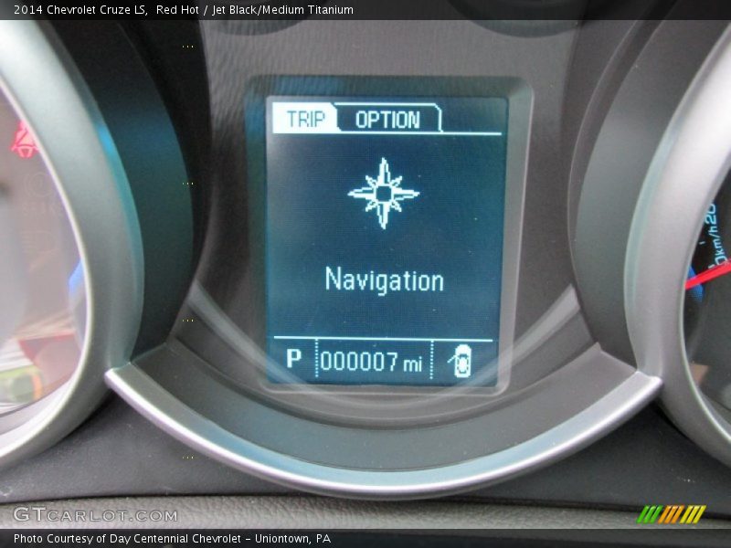 Red Hot / Jet Black/Medium Titanium 2014 Chevrolet Cruze LS