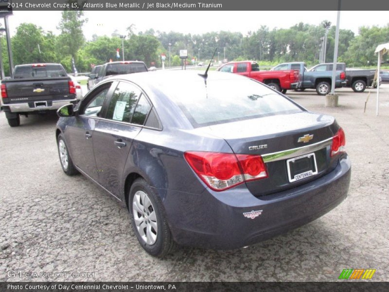 Atlantis Blue Metallic / Jet Black/Medium Titanium 2014 Chevrolet Cruze LS