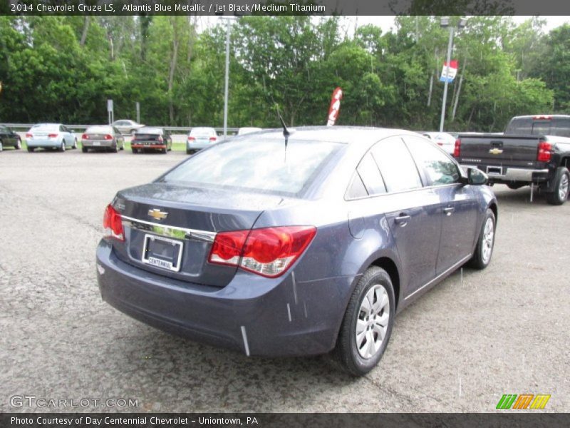 Atlantis Blue Metallic / Jet Black/Medium Titanium 2014 Chevrolet Cruze LS