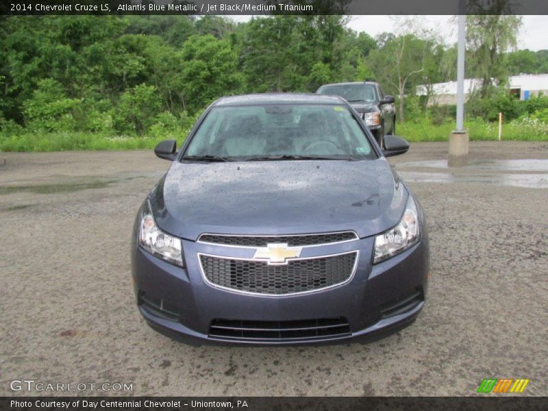 Atlantis Blue Metallic / Jet Black/Medium Titanium 2014 Chevrolet Cruze LS