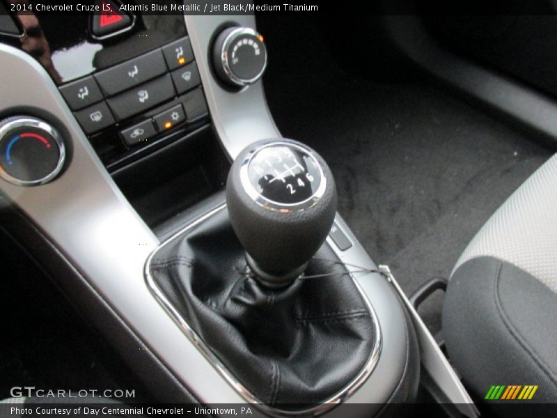 Atlantis Blue Metallic / Jet Black/Medium Titanium 2014 Chevrolet Cruze LS