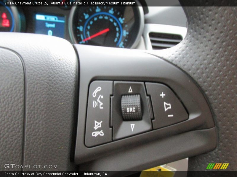 Atlantis Blue Metallic / Jet Black/Medium Titanium 2014 Chevrolet Cruze LS