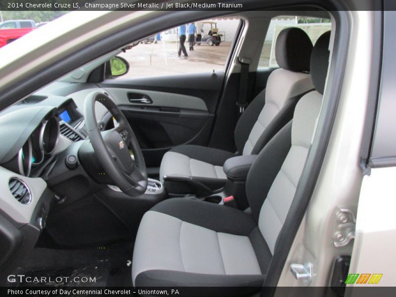 Champagne Silver Metallic / Jet Black/Medium Titanium 2014 Chevrolet Cruze LS