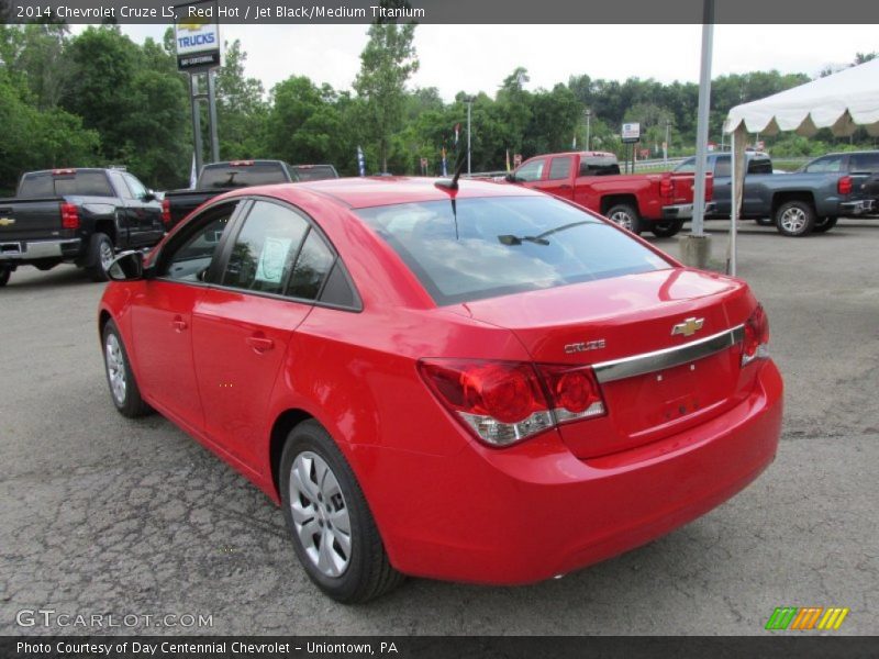 Red Hot / Jet Black/Medium Titanium 2014 Chevrolet Cruze LS