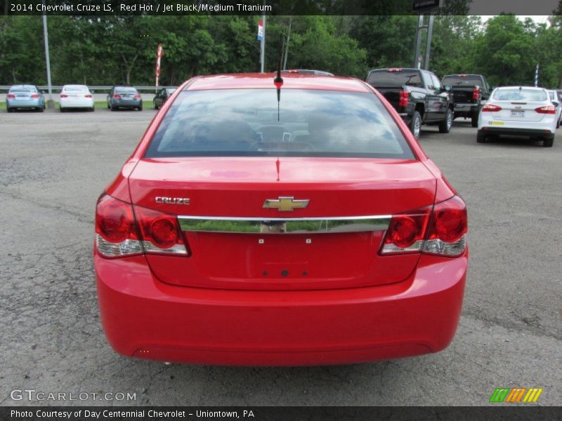 Red Hot / Jet Black/Medium Titanium 2014 Chevrolet Cruze LS