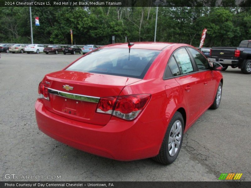 Red Hot / Jet Black/Medium Titanium 2014 Chevrolet Cruze LS