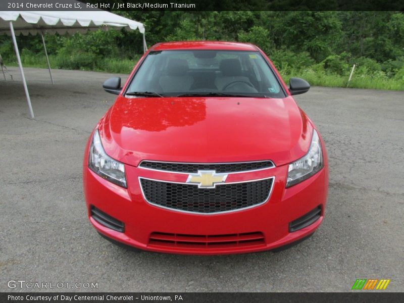 Red Hot / Jet Black/Medium Titanium 2014 Chevrolet Cruze LS