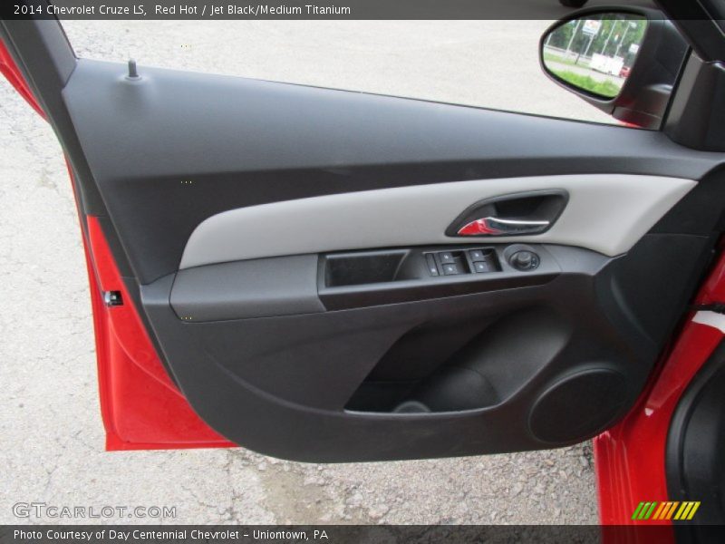 Red Hot / Jet Black/Medium Titanium 2014 Chevrolet Cruze LS