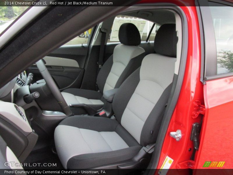 Red Hot / Jet Black/Medium Titanium 2014 Chevrolet Cruze LS