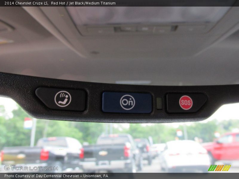 Red Hot / Jet Black/Medium Titanium 2014 Chevrolet Cruze LS