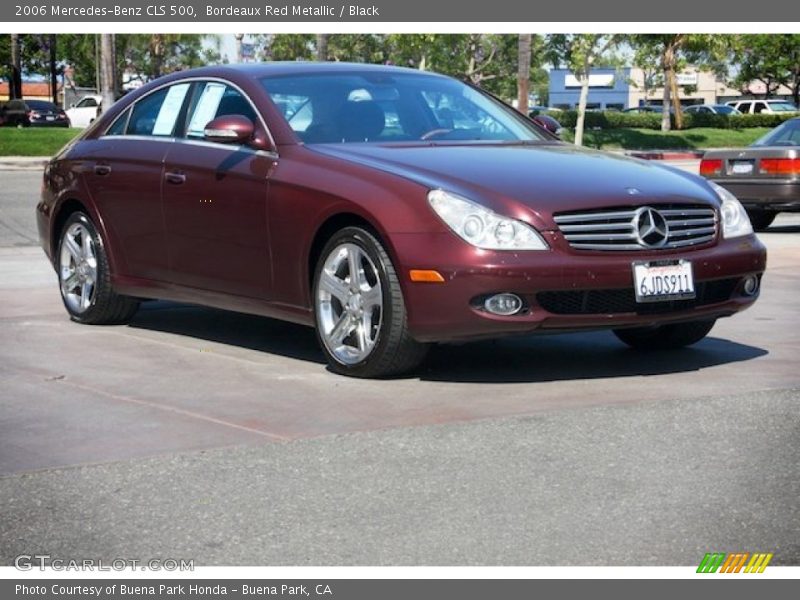 Bordeaux Red Metallic / Black 2006 Mercedes-Benz CLS 500