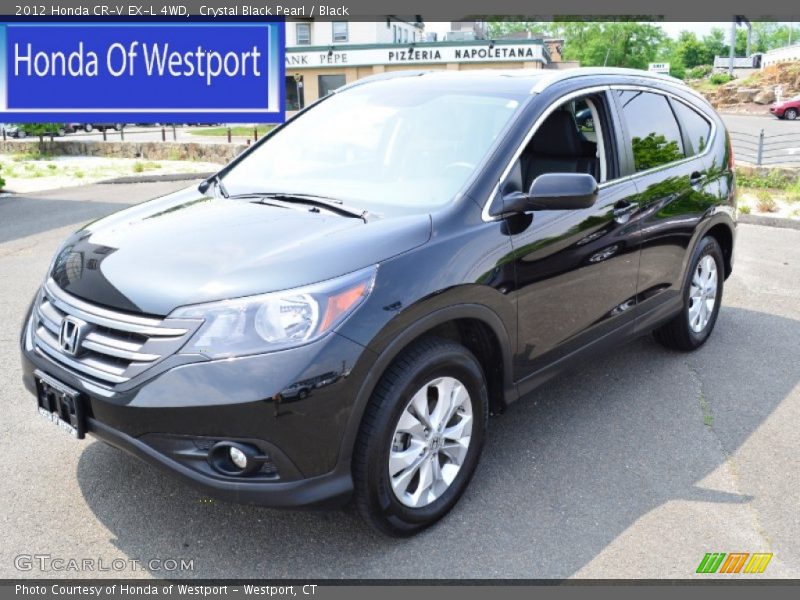 Crystal Black Pearl / Black 2012 Honda CR-V EX-L 4WD