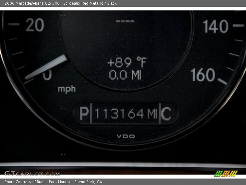 Bordeaux Red Metallic / Black 2006 Mercedes-Benz CLS 500