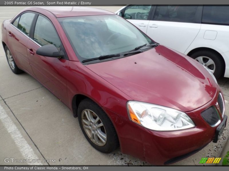 Sport Red Metallic / Ebony 2005 Pontiac G6 Sedan