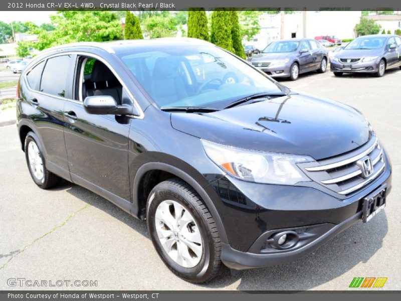 Crystal Black Pearl / Black 2012 Honda CR-V EX-L 4WD