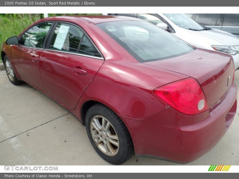 Sport Red Metallic / Ebony 2005 Pontiac G6 Sedan