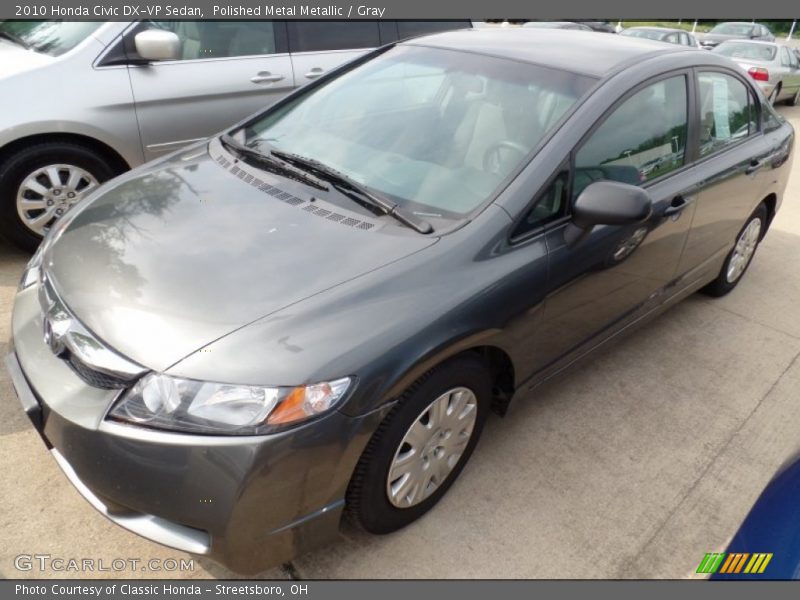 Polished Metal Metallic / Gray 2010 Honda Civic DX-VP Sedan