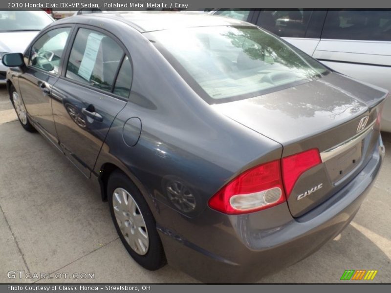 Polished Metal Metallic / Gray 2010 Honda Civic DX-VP Sedan