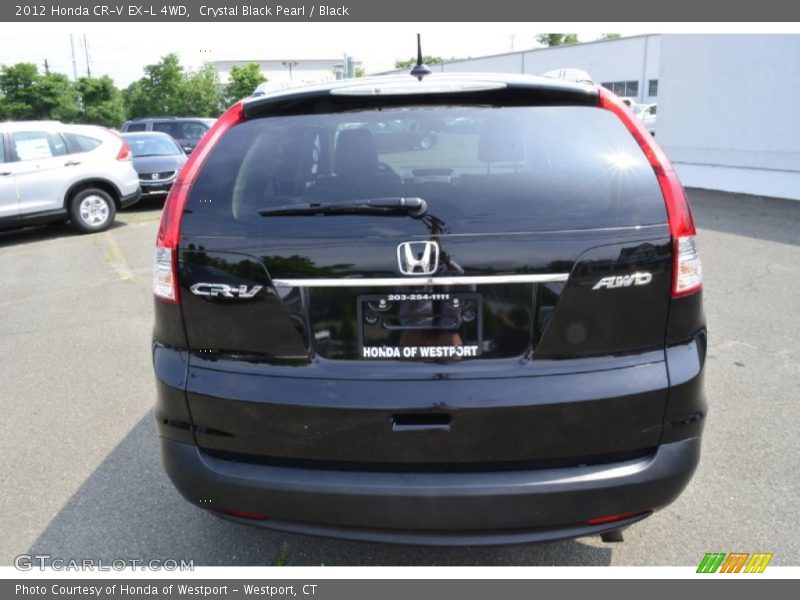 Crystal Black Pearl / Black 2012 Honda CR-V EX-L 4WD