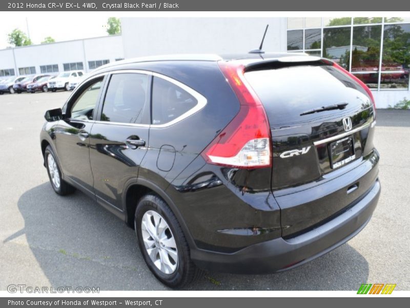 Crystal Black Pearl / Black 2012 Honda CR-V EX-L 4WD