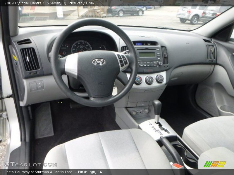 Quicksilver / Gray 2009 Hyundai Elantra GLS Sedan