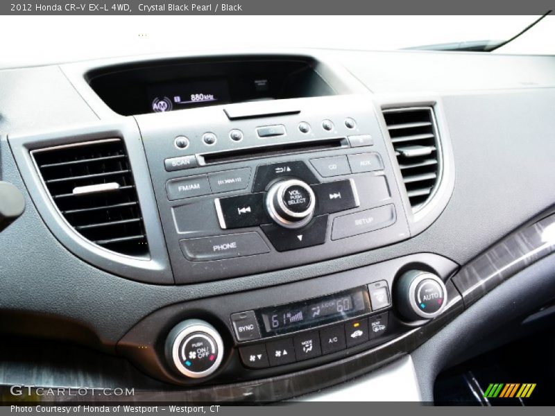 Crystal Black Pearl / Black 2012 Honda CR-V EX-L 4WD