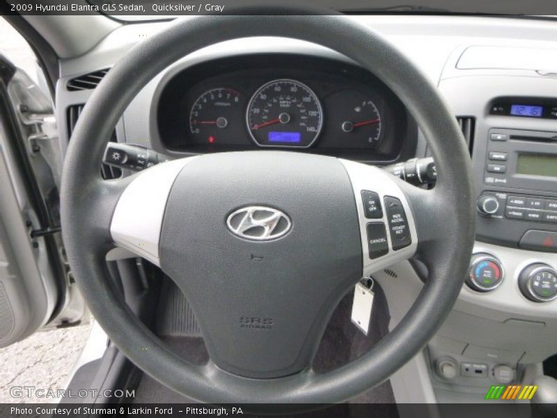 Quicksilver / Gray 2009 Hyundai Elantra GLS Sedan